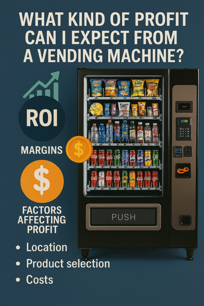 What kind of profit can I expect from a vending machine? (ROI, margins, factors affecting profit)