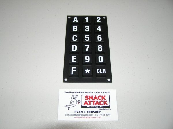 DIXIE NARCO BEV MAX 2145, 3561, 5000, 5591 SELECTION KEY PAD MEMBRANE, KEY PAD OVERLAY, KEY PAD to CONTROLLER CABLE - Image 3