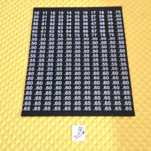 AMS Sensit 2 and 3 “NUMERICAL” Product Selection Labels / Price Label Sheet