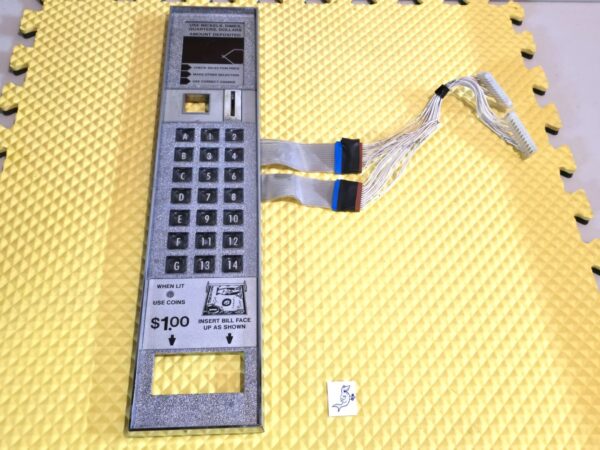 (AP) 6600 / 7600 Snack Machine Key Pad and Bezel Assembly / Used