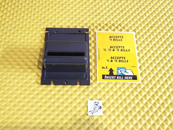 Coinco MAG50B, MAG30B, BA50B, BA30B Bill Validator Metal Security Bezel with Acceptance Labels