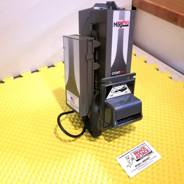 Coinco MAG50B, MAG30B, BA50B, BA30B Bill Validator Metal Security Bezel with Acceptance Labels - Image 2