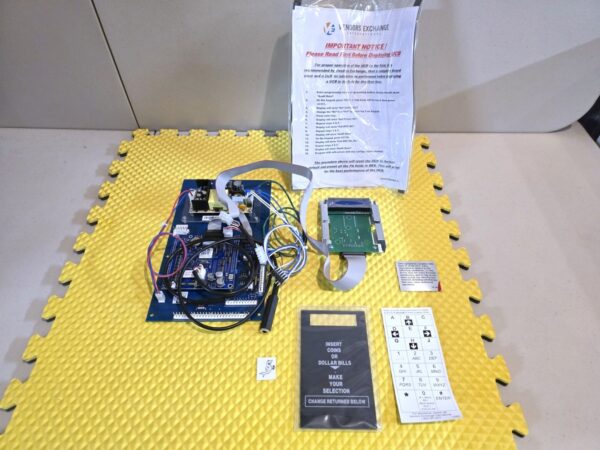 CRANE NATIONAL 147, 148 SNACK MACHINE UCB BOARD REVISION KIT for Credit Card & Dex / Will Buy Old Parts $75.00!