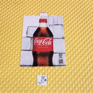 (1) Dixie Narco HVV COKE 20oz “BOTTLE” Vend Label Card