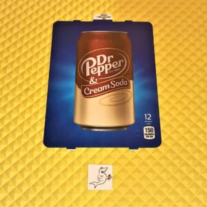 (1) Dixie Narco Dr. Pepper & Cream Soda 12oz “CAN” Vend Label Card