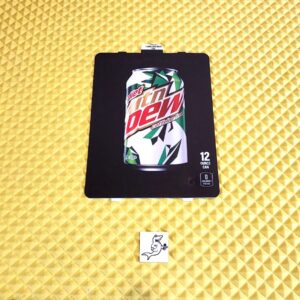 (1) Dixie Narco Diet Mountain Dew Caffeine Free 12oz “CAN” Vend Label Card
