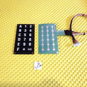 DIXIE NARCO BEV MAX 2145, 3561, 5000, 5591 SELECTION KEY PAD MEMBRANE, KEY PAD OVERLAY, KEY PAD to CONTROLLER CABLE
