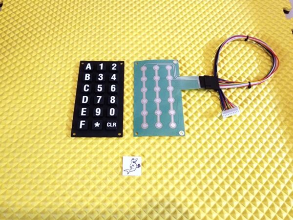 DIXIE NARCO BEV MAX 2145, 3561, 5000, 5591 SELECTION KEY PAD MEMBRANE, KEY PAD OVERLAY, KEY PAD to CONTROLLER CABLE