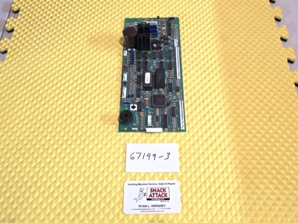 USI Lance, FSI, 3151, 3155, 3159, 3160 Snackmart 6 Control Board – Eprom# 67149-3 / Will Buy Core $50.00!