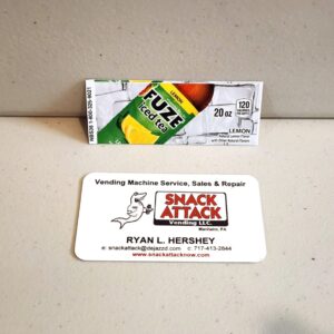 (1) Fuze Ice Tea 20oz Bottle Vending Label