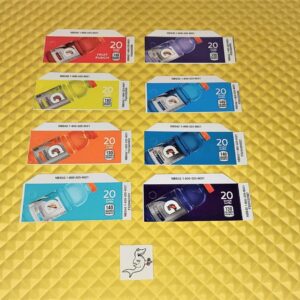 (8) GATORADE 20oz “BOTTLE” VENDING LABELS