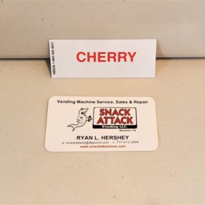 (1) Generic Cherry Vending Label
