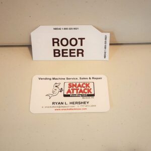 (1) Generic Root Beer Vending Label