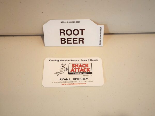(1) Generic Root Beer Vending Label