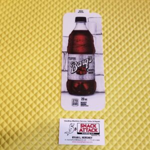  (1) Royal Vendors Barqs Root Beer 20oz “BOTTLE” Vend Label Card